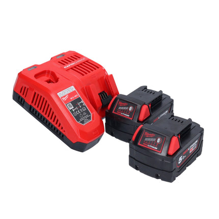 Milwaukee M18 FSZ-502 Akku Recipro Säbelsäge 18 V Brushless + 2x Akku 5,0 Ah + Ladegerät