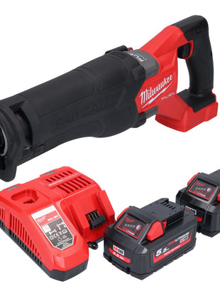 Milwaukee M18 FSZ-552 Akku Recipro Säbelsäge 18 V Brushless + 2x Akku 5,5 Ah + Ladegerät