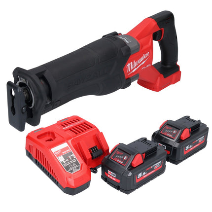 Sierra de sable Milwaukee M18 FSZ-552 sin cable 18 V sin escobillas + 2x batería 5,5 Ah + cargador