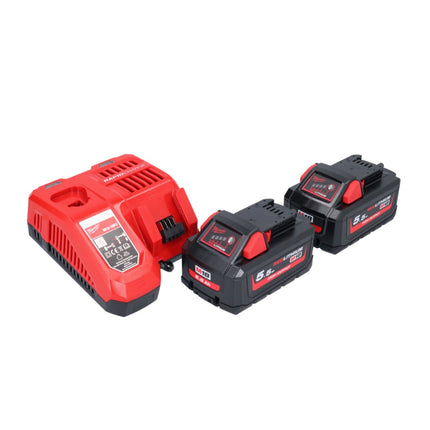 Sierra de sable Milwaukee M18 FSZ-552 sin cable 18 V sin escobillas + 2x batería 5,5 Ah + cargador