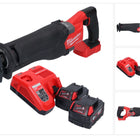 Batterie Milwaukee M18 FSZ-602 Scie sabre Recipro 18 V brushless + 2x batteries 6,0 Ah + chargeur
