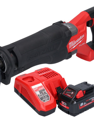 Milwaukee M18 FSZ-801 akumulatorowa pilarka szablasta 18 V bezszczotkowa + 1x akumulator 8,0 Ah + ładowarka