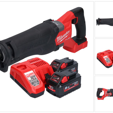 Milwaukee M18 FSZ-802 sega alternativa a batteria 18 V brushless + 2x batteria 8,0 Ah + caricabatterie
