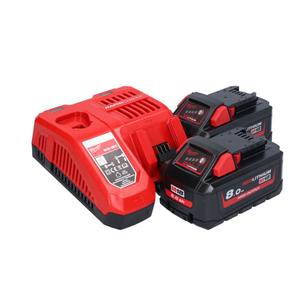 Milwaukee M18 FSZ-802 sega alternativa a batteria 18 V brushless + 2x batteria 8,0 Ah + caricabatterie