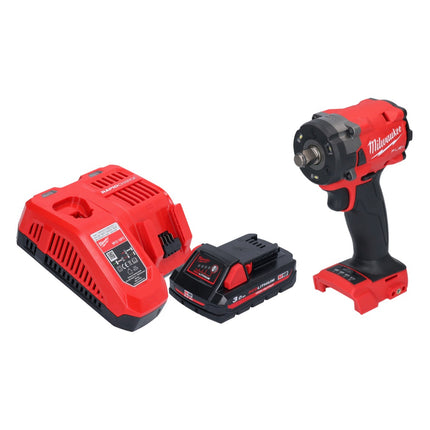 Milwaukee M18 FIW2F12-301 cordless impact wrench 18 V 339 Nm 1/2" brushless + 1x rechargeable battery 3.0 Ah + charger