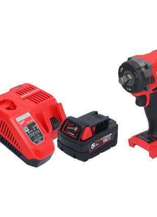 Milwaukee M18 FIW2F12-501 Akku Schlagschrauber 18 V 339 Nm 1/2" Brushless + 1x Akku 5,0 Ah + Ladegerät