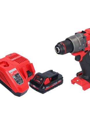 Milwaukee M18 FPD3-301 akumulatorowa wiertarko-wkrętarka udarowa 18 V 158 Nm bezszczotkowa + 1x akumulator 3,0 Ah + ładowarka