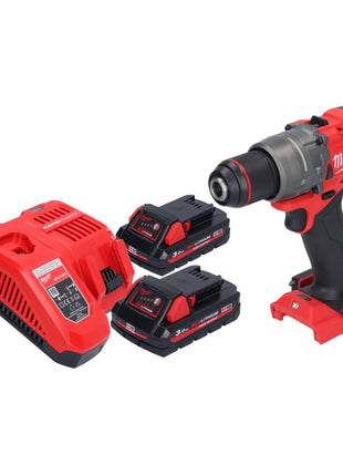 Milwaukee M18 FPD3-302 akumulatorowa wiertarko-wkrętarka udarowa 18 V 158 Nm bezszczotkowa + 2x akumulator 3,0 Ah + ładowarka