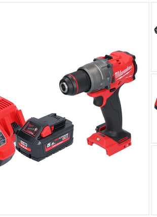 Milwaukee M18 FPD3-551 akumulatorowa wiertarka udarowa 18 V 158 Nm bezszczotkowa + 1x akumulator 5,5 Ah + ładowarka