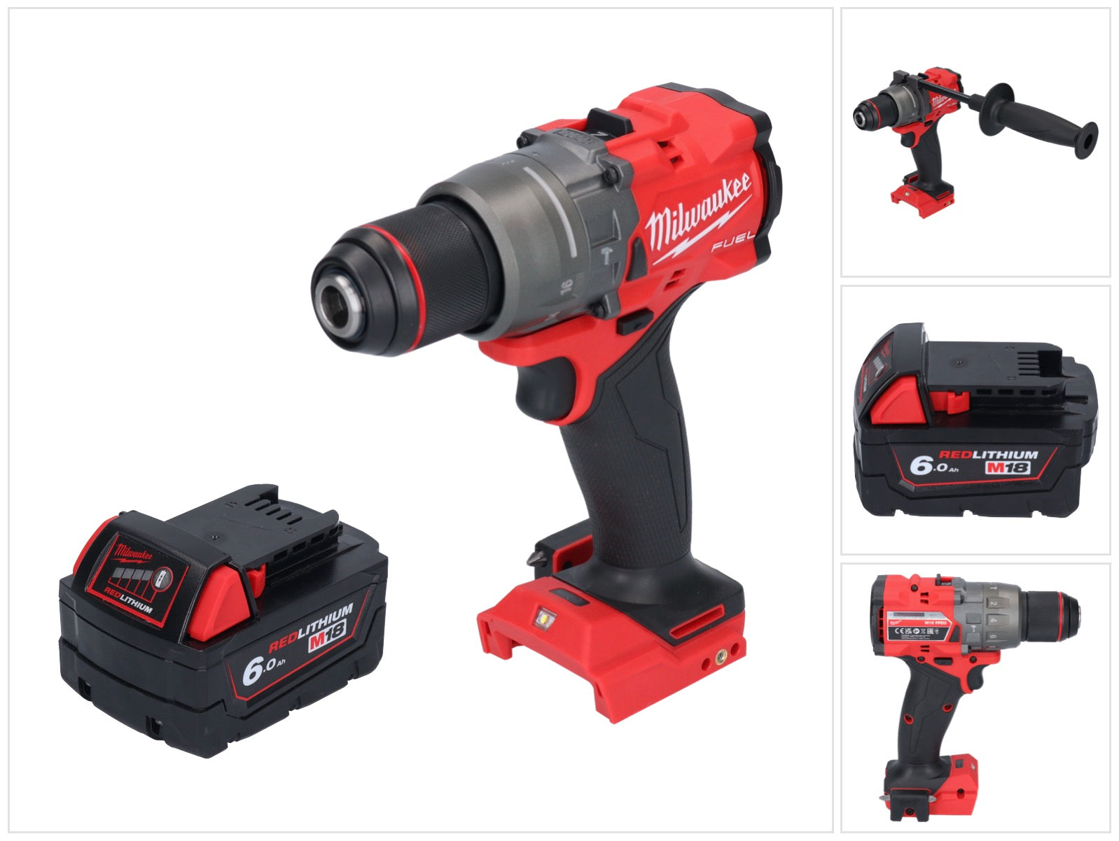 Milwaukee M18 FPD3 601 Akku Schlagbohrschrauber 18 V 158 Nm Brushless 1x Akku 6 0 Ah ohne Ladegeraet 0 - toolbrothers