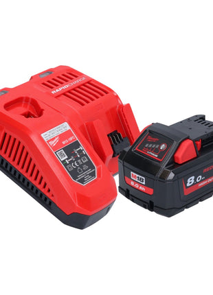 Taladro percutor inalámbrico Milwaukee M18 FPD3-801 18 V 158 Nm sin escobillas + 1x batería 8,0 Ah + cargador