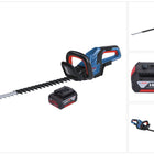 Bosch GHE 18V-60 Professional Akku Heckenschere 18 V 60 cm Brushless + 1x Akku 4,0 Ah - ohne Ladegerät