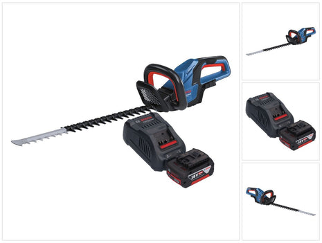 Bosch GHE 18V-60 Cortasetos a batería profesional 18 V 60 cm sin escobillas + 1x batería 5,0 Ah + cargador