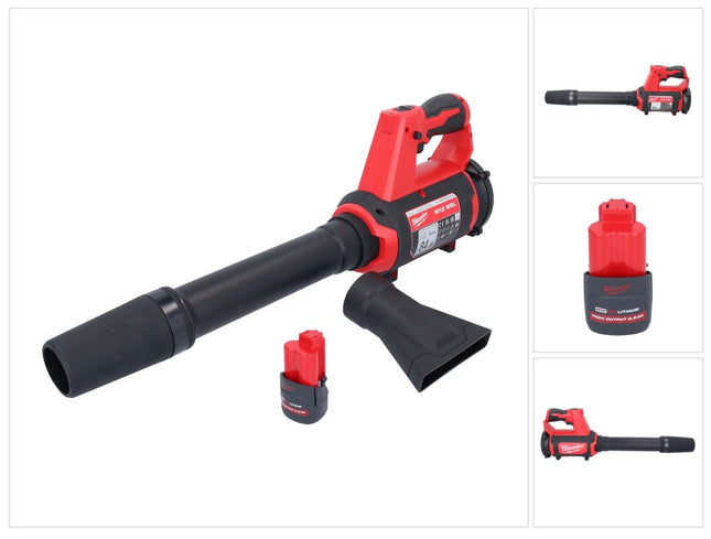 Milwaukee M12 BBL-251 Soffiatore a batteria 12 V + 1x batteria 2,5 Ah - senza caricatore