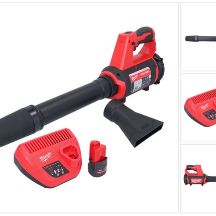 Milwaukee M12 BBL-251 Akku Gebläse 12 V + 1x Akku 2,5 Ah + Ladegerät