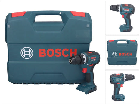 Bosch GSR 18V-55 Taladro atornillador inalámbrico profesional 18 V 55 Nm sin escobillas + estuche en L - sin batería, sin cargador