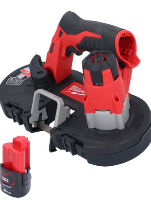 Milwaukee M12 BS-201 scie à ruban sans fil 12 V 41 x 41 mm + 1x batterie 2,0 Ah - sans chargeur