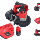Milwaukee M12 BS-251 Akku Bandsäge 12 V 41 x 41 mm + 1x Akku 2,5 Ah + Ladegerät