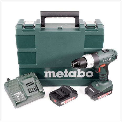 Metabo SB 18 L Akku Schlagbohrschrauber 18V 48Nm + 2x Akku 2,0Ah + Ladegerät + Koffer ( 602317500 ) - Toolbrothers