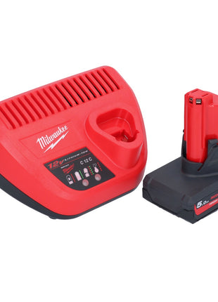 Milwaukee M12 BS-501 Akku Bandsäge 12 V 41 x 41 mm + 1x Akku 5,0 Ah + Ladegerät