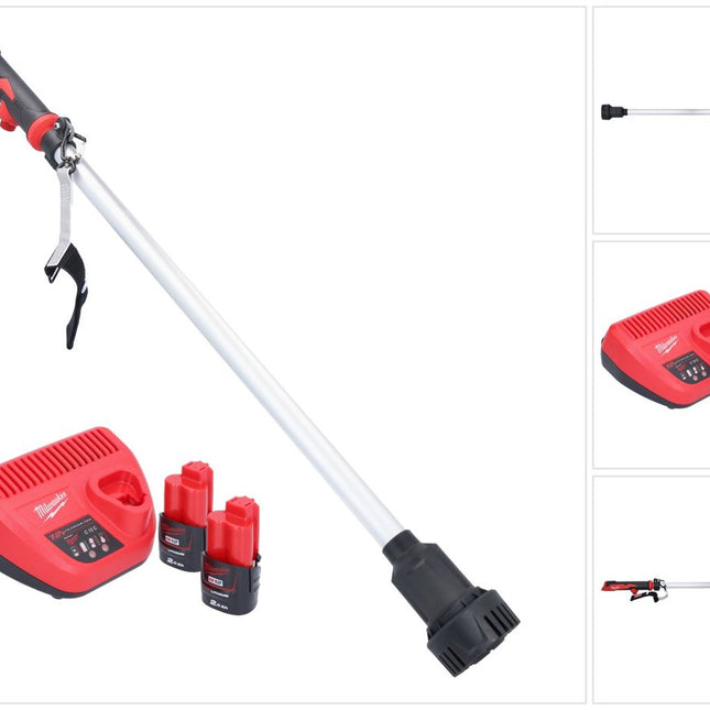 Milwaukee M12 BSWP-202 Akku Transferpumpe 12 V 34 l/min + 2x Akku 2,0 Ah + Ladegerät