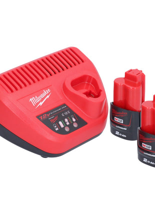 Milwaukee M12 BSWP-202 Akku Transferpumpe 12 V 34 l/min + 2x Akku 2,0 Ah + Ladegerät