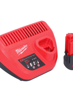 Milwaukee M12 BSWP-251 Akku Transferpumpe 12 V 34 l/min + 1x Akku 2,5 Ah + Ladegerät