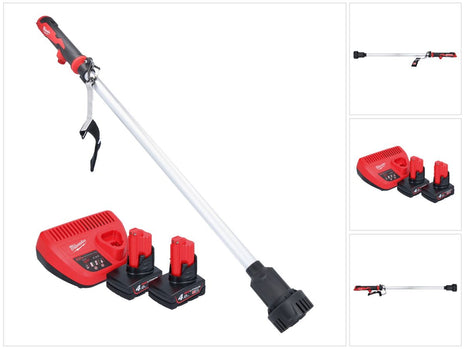 Milwaukee M12 BSWP-402 Akku Transferpumpe 12 V 34 l/min + 2x Akku 4,0 Ah + Ladegerät