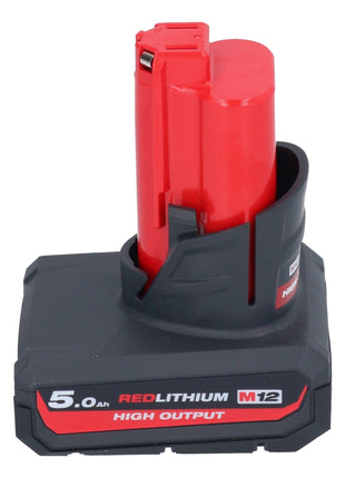 Pompe de transfert de batterie Milwaukee M12 BSWP-501 12 V 34 l/min + 1x batterie 5,0 Ah - sans chargeur