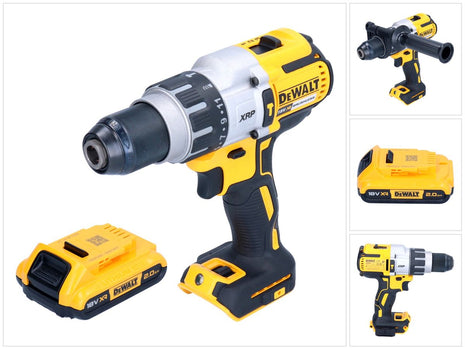 DeWalt DCD 996 N Perceuse-visseuse à percussion sans fil 18 V 95 Nm Brushless + 1x batterie 2,0 Ah - sans chargeur