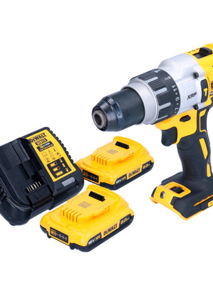 Perceuse à percussion sans fil DeWalt DCD 996 D2 18 V 95 Nm sans balais + 2 batteries 2,0 Ah + chargeur