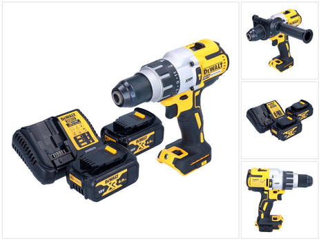 Taladro percutor inalámbrico DeWalt DCD 996 M2 18 V 95 Nm sin escobillas + 2x baterías 4,0 Ah + cargador