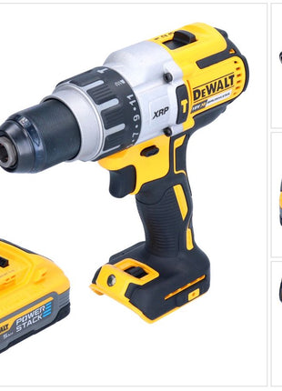 Perceuse à percussion sans fil DeWalt DCD 996 N 18 V 95 Nm sans balais + 1x batterie Powerstack 5,0 Ah - sans chargeur