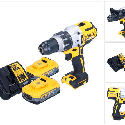 Trapano a percussione a batteria DeWalt DCD 996 H2 18 V 95 Nm brushless + 2x batteria Powerstack 5,0 Ah + caricabatterie