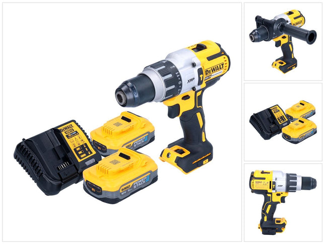 Trapano a percussione a batteria DeWalt DCD 996 H2 18 V 95 Nm brushless + 2x batteria Powerstack 5,0 Ah + caricabatterie