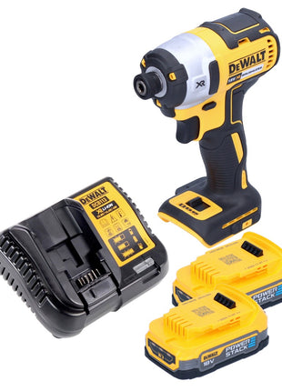 Clé à chocs sans fil DeWalt DCF 887 E2 18 V 205 Nm 1/4" sans balai + 2x batteries 1,7 Ah + chargeur