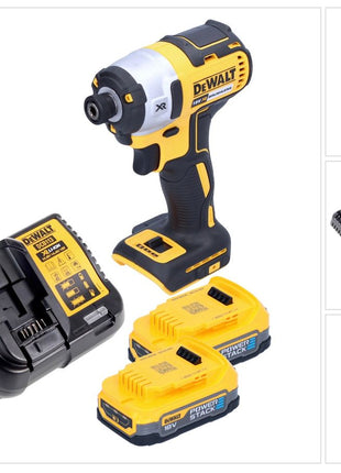 Clé à chocs sans fil DeWalt DCF 887 E2 18 V 205 Nm 1/4" sans balai + 2x batteries 1,7 Ah + chargeur