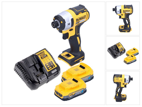 DeWalt DCF 887 E2 Clé à choc sans fil 18 V 205 Nm 1/4'' Brushless + 2x batterie 1,7 Ah + chargeur