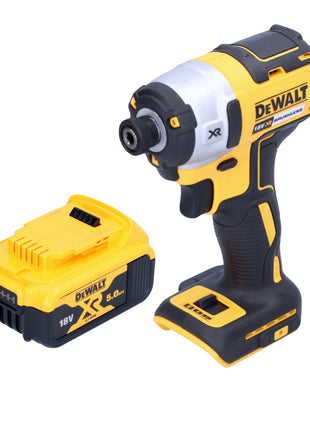 DeWalt DCF 887 N Akku Schlagschrauber 18 V 205 Nm 1/4" Brushless + 1x Akku 5,0 Ah - ohne Ladegerät