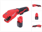 Coupe-tubes en acier inoxydable sur batterie Milwaukee M12 PCSS-201 12 V 12 - 28 mm + 1x batterie 2,0 Ah - sans chargeur