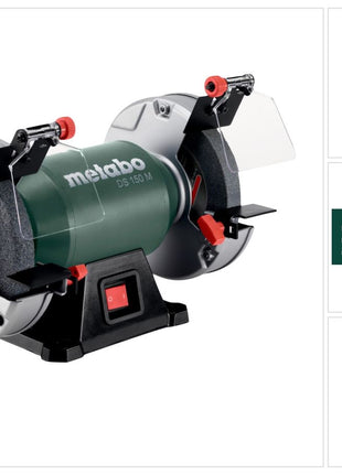 Metabo DS 150 M Ponceuse double 370 W 150 x 20 x 20 mm ( 604150000 )