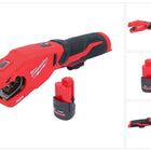 Milwaukee M12 PCSS-251 Akku Edelstahl Rohrabschneider 12 V 12 - 28 mm + Akku 2,5 Ah - ohne Ladegerät