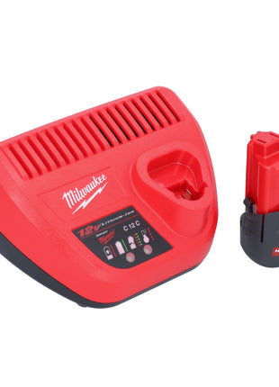 Milwaukee M12 PCSS-251 cortatubos de acero inoxidable a batería 12 V 12 - 28 mm + 1x batería 2,5 Ah + cargador