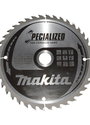 Makita CCF16540E Hoja de sierra SPECIALIZED 165 x 20 mm 40 dientes para madera (B-32954)