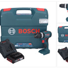 Bosch GSB 18V-45 Professional Akku Schlagbohrschrauber 18 V 45 Nm Brushless + 1x Akku 2,0 Ah + Ladegerät + L-Case