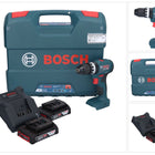 Bosch GSB 18V-45 Professional Akku Schlagbohrschrauber 18 V 45 Nm ( 06019K3302 ) Brushless + 2x Akku 2,0 Ah + Ladegerät + L-Case