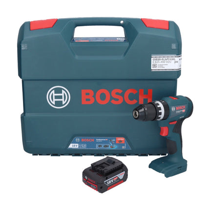 Bosch GSB 18V-45 Profesjonalna akumulatorowa wiertarko-wkrętarka udarowa 18 V 45 Nm bezszczotkowa + 1x akumulator 4,0 Ah + walizka L - bez ładowarki