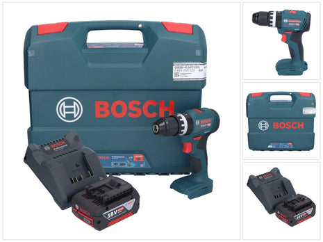 Bosch GSB 18V-45 Professional 18 V 45 Nm Brushless trapano avvitatore a percussione senza filo + 1x batteria 4,0 Ah + caricabatterie + L-Case