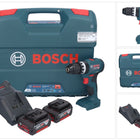 Bosch GSB 18V-45 Professional Akku Schlagbohrschrauber 18 V 45 Nm Brushless + 2x Akku 4,0 Ah + Ladegerät + L-Case