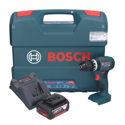 Bosch GSB 18V-45 Profesjonalna akumulatorowa wiertarko-wkrętarka udarowa 18 V 45 Nm bezszczotkowa + 1x akumulator 5,0 Ah + ładowarka + walizka L